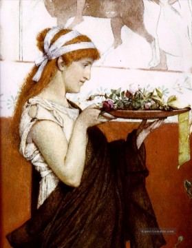 Votivgabe romantische Sir Lawrence Alma Tadema Ölgemälde
